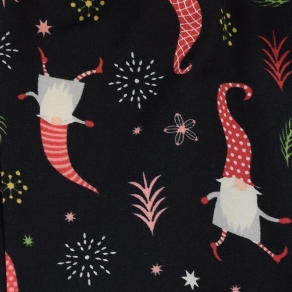 2-Pack Gnome & Black Stretch Leggings Kapion Small - Picture 7 of 7